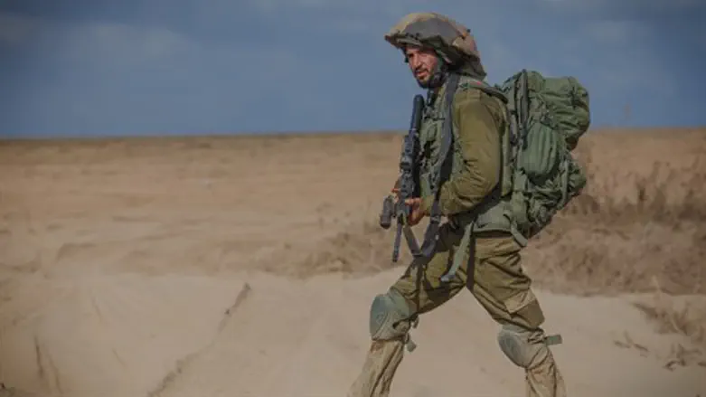 IDF soldier returning from Gaza