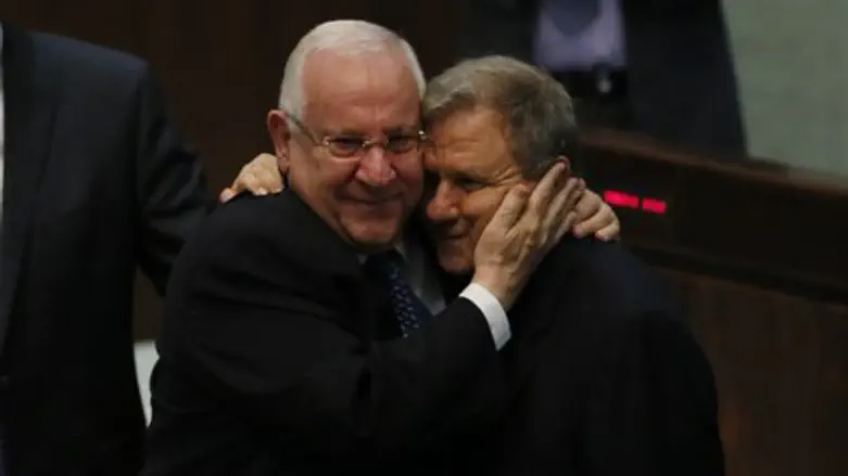 שטרית וריבלין ביום הבחירות לנשיאות