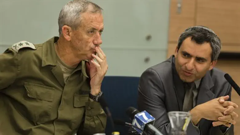 אלקין וגנץ בוועדת חוץ וביטחון