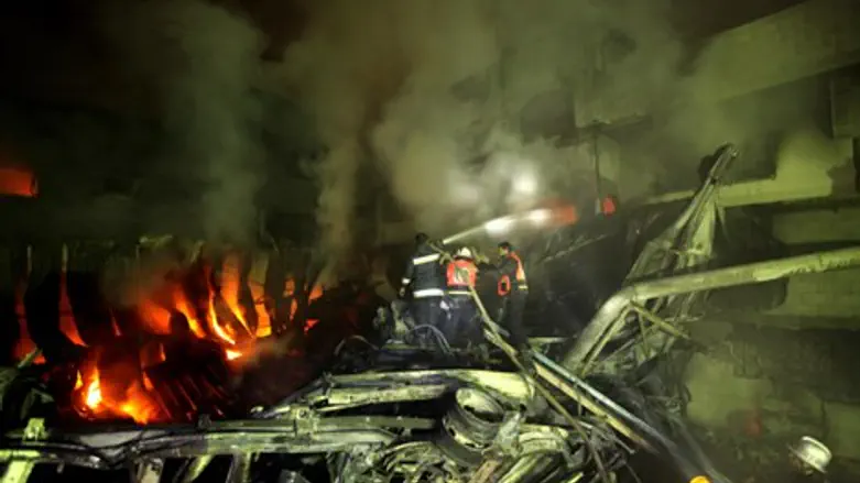 Aftermath of IAF airstrike in Gaza