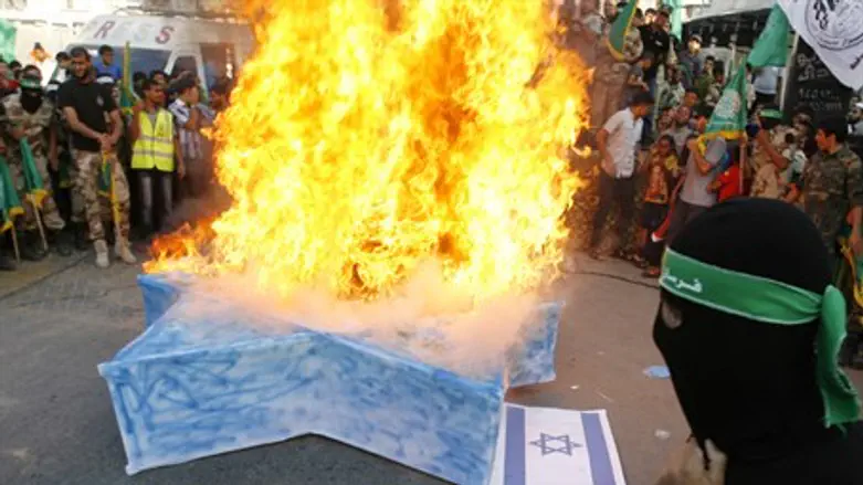 Hamas anti-Israel rally in Gaza (file)