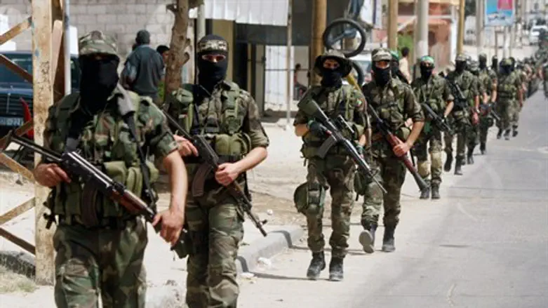 Hamas terrorists in Gaza