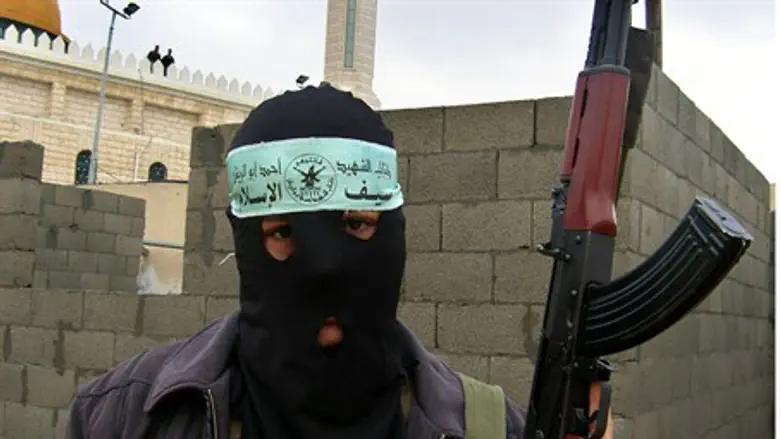 Army of Islam terrorist in Gaza (file)