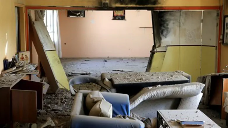 פגיעת רקטה באחד מיישובי אשכול