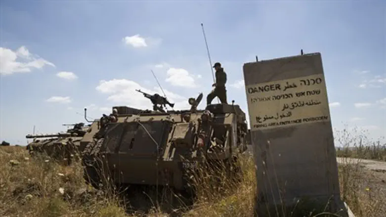 Сирийско-израильская граница. Иллюстрация