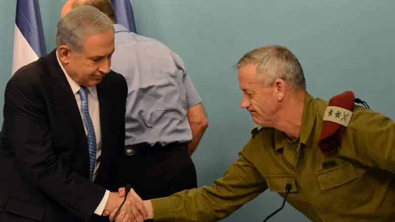 בנימין נתניהו ובני גנץ