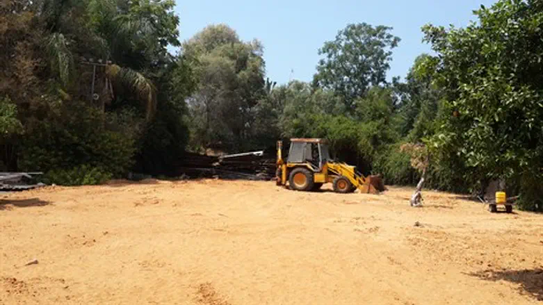 גן האירועים לאחר ההרס