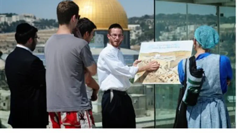 Туристы на Храмовой горе. Иллюстрация