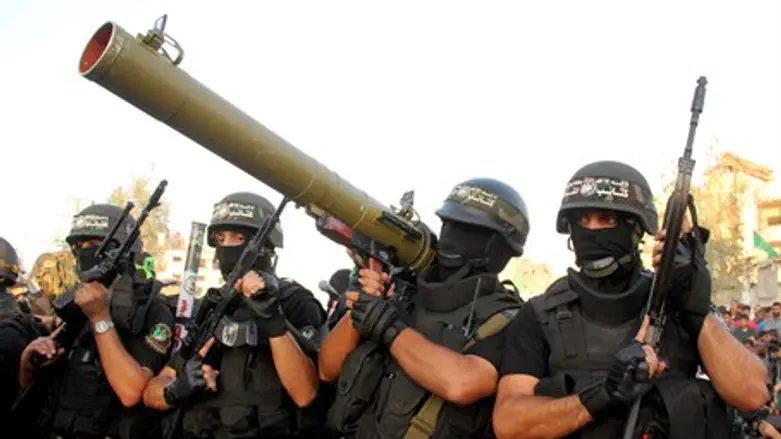 Hamas terrorists in Gaza