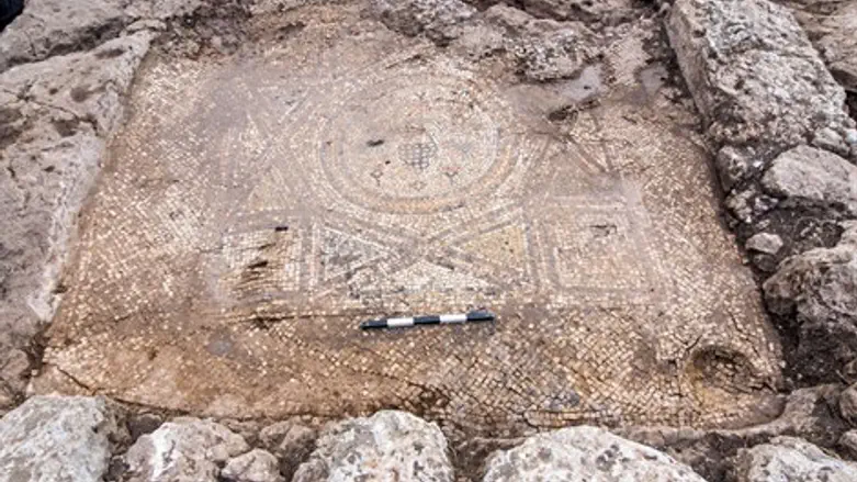 תמונת הפסיפס שנחשפה