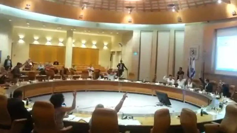 ההצבעה במועצת העיר