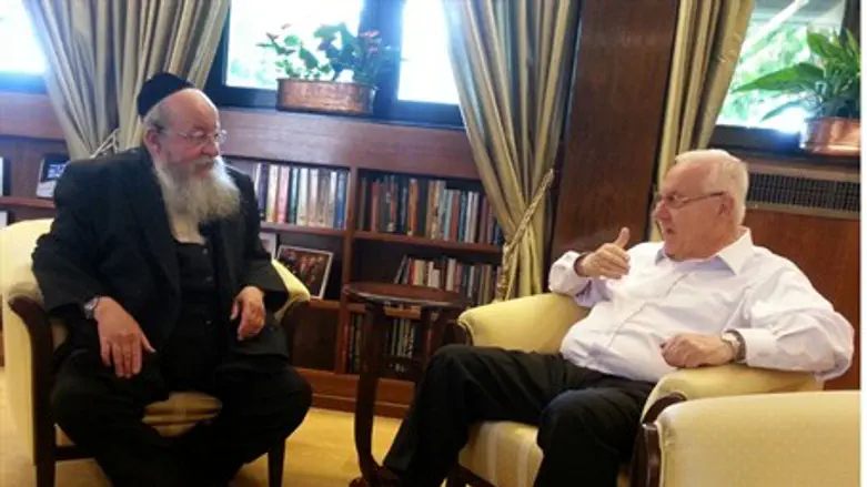 MK Mozes meets with President Rivlin