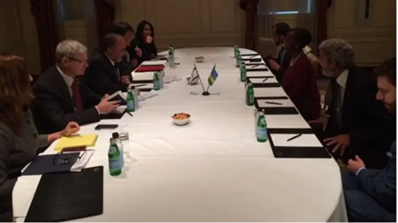 Liberman meets Uganda's Foreign Minister