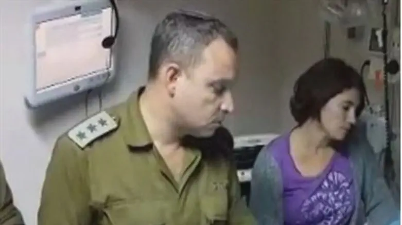 Eliezer Toledano at Hagai Ben-Ari's bedside