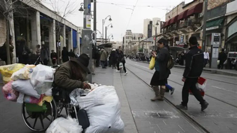 Homeless man in Jerusalem (file)