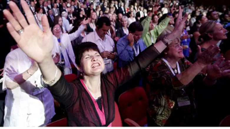 File: Evangelical prayer session at ICEJ even