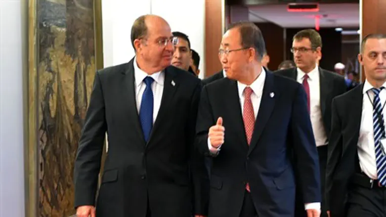 יעלון ומזכ''ל האו''ם