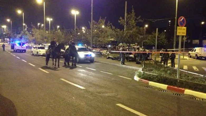 מקום פיגוע הדריסה בגבעת התחמושת בירושלים