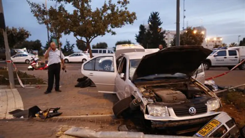 Scene of Jerusalem light rail attack