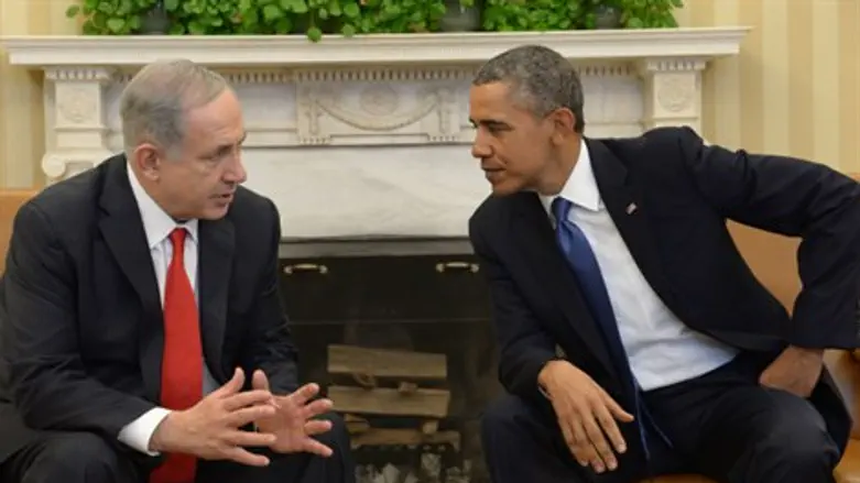Netanyahu and Obama at the White House