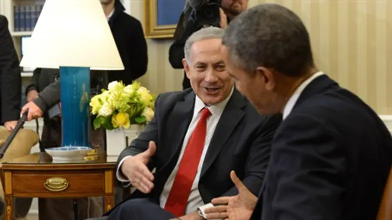 Netanyahu and Obama at the White House