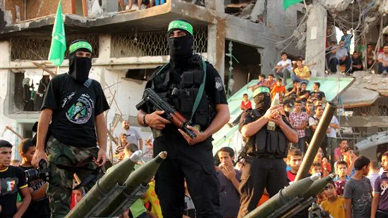 Hamas terrorists in Gaza (file)