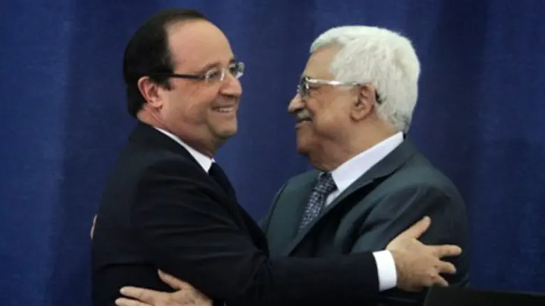 נשיא צרפת ואבו מאזן