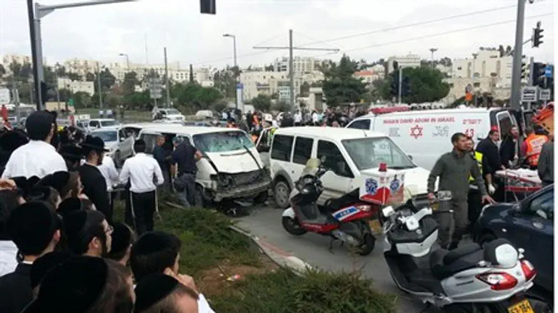 На месте транспортного теракта