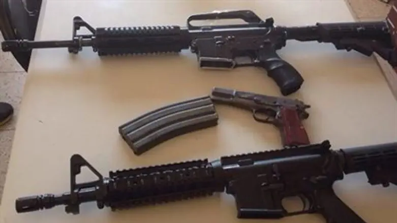 כלי הנשק שנתפסו בירושלים