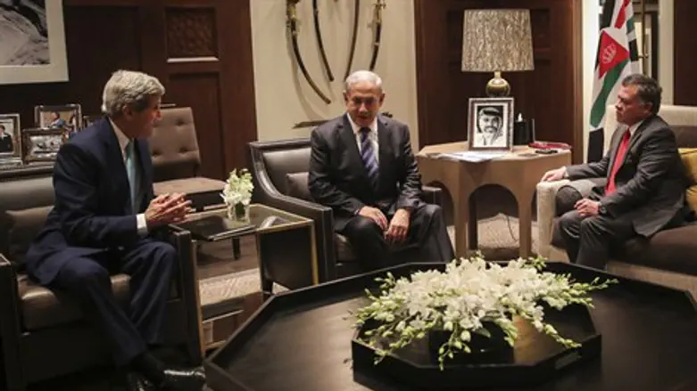 עבדאללה, נתניהו וקרי