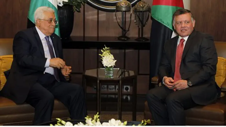 Battling for legitimacy? Abdullah with Abbas
