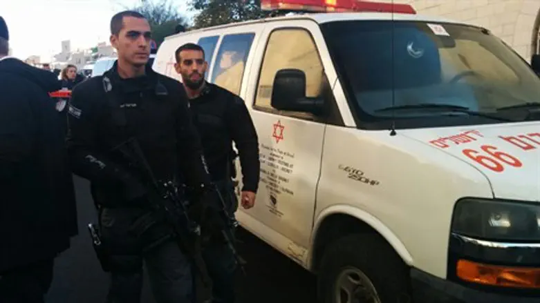 זירת הפיגוע בשכונת הר נוף