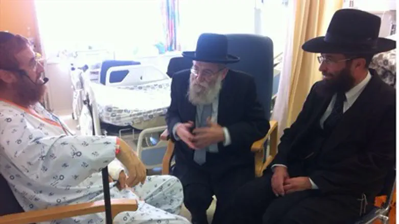 Раввин Штерн в палате Иегуды Глика