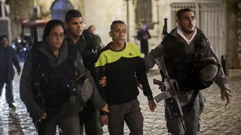 Arab suspect in Old City stabbing (file)