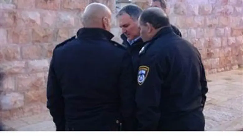 Danino with officers.