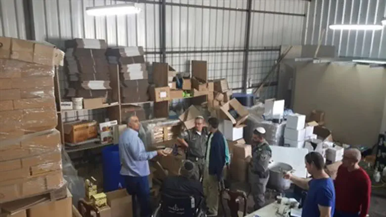 תפיסת המזון המזויף. אתמול