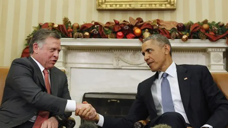Obama and Jordan's King Abdullah (archive)