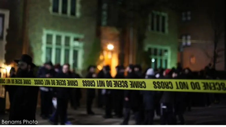 Scene of Crown Heights stabbing