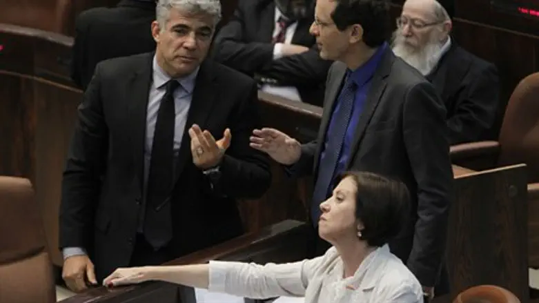 Yair Lapid, Yitzhak Herzog, Zehava Galon