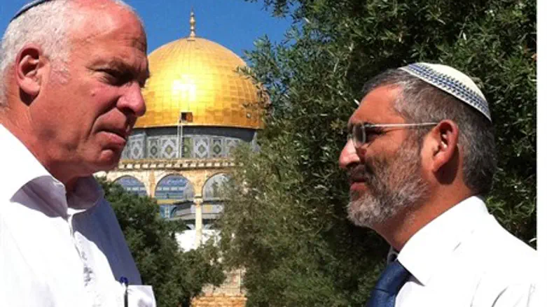 Michael Ben-Ari, Uri Ariel on Temple Mount