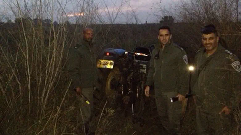 אחד הטרקטורים שנתפס