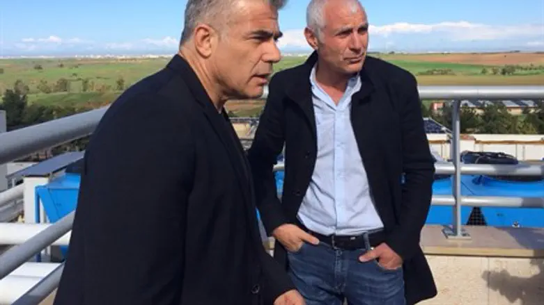 Yair Lapid in Eshkol Regional Council