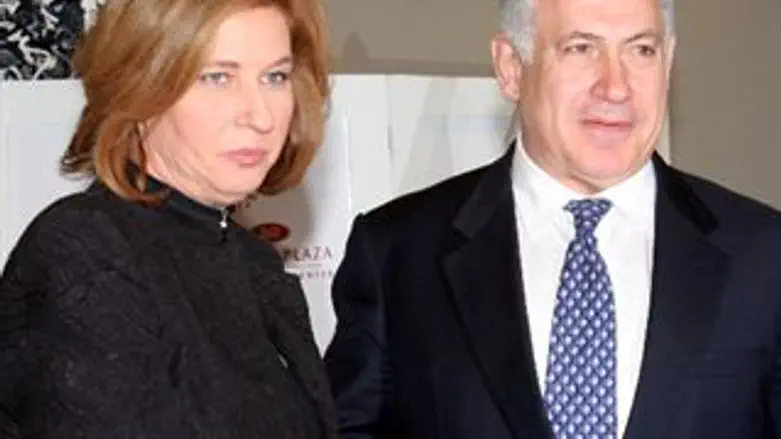 פער לא גדול. לבני ונתניהו