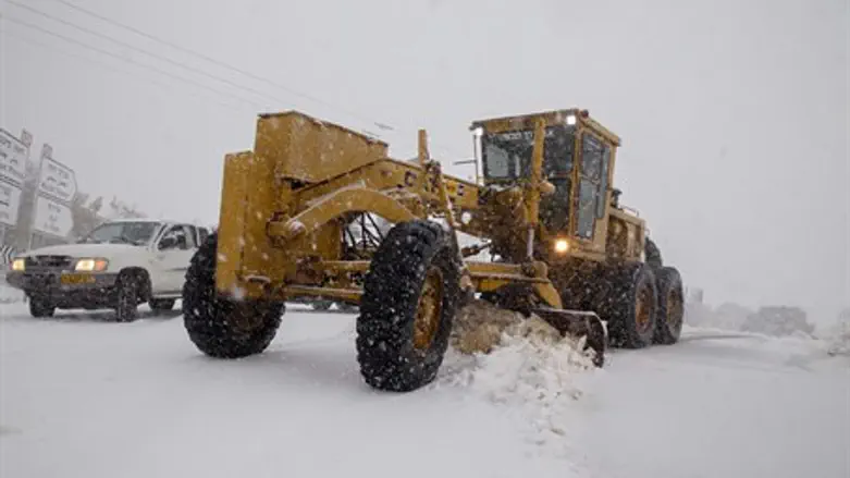 Snow on the Golan Heights
