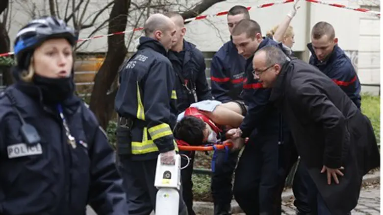 Scene after a shooting in Paris
