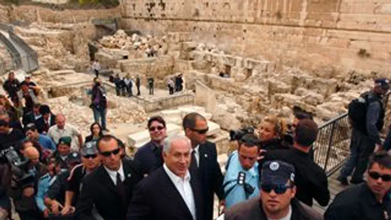 נתניהו בעיר העתיקה