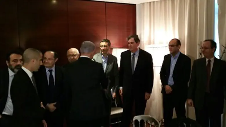 נתניהו בפגישה עם ראשי הקהילה