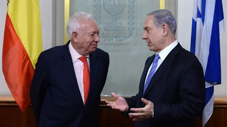 נתניהו עם שר החוץ הספרדי
