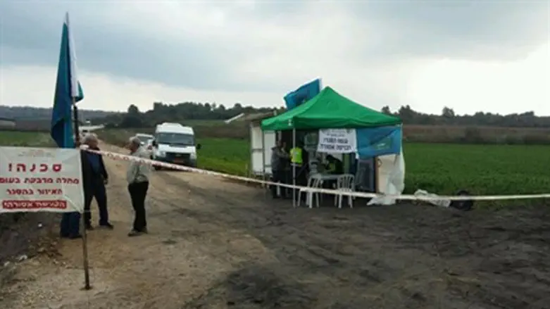 השטח המגודר סביב הלול