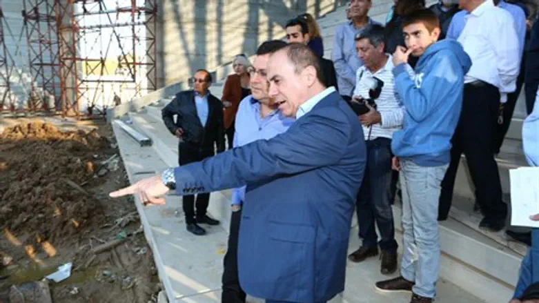 סילבן שלום באצטדיון החדש